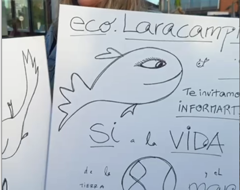 Un mar de personas se manifiesta por el mar en Punta del Este contra las prospecciones petroleras en aguas uruguayas