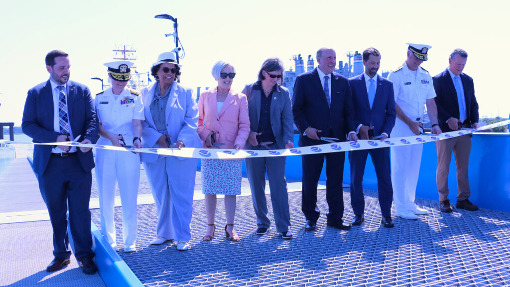 NOAA and partners cut ribbon on new pier, port facility in Charleston, South Carolina